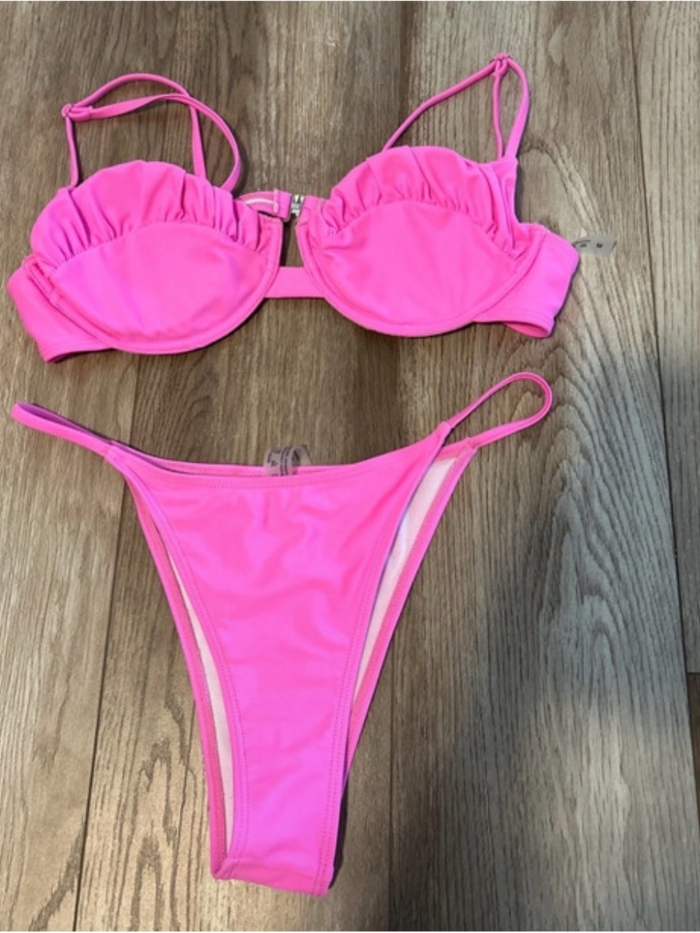 Vibrant Pink Two-Piece Bikini Set